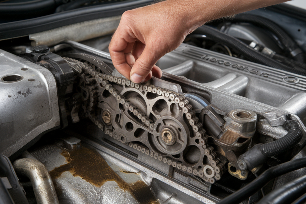 Mercedes timing chain inspection
