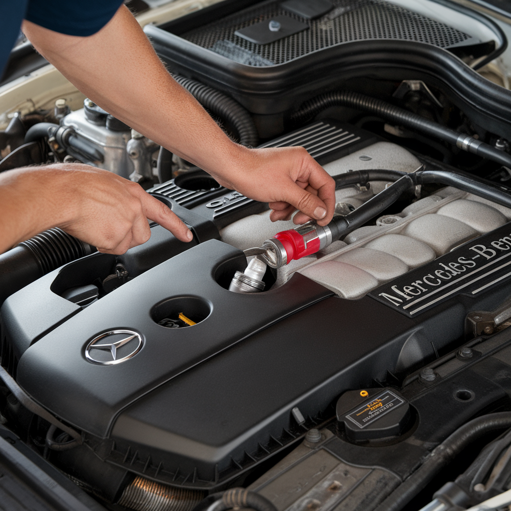 Mercedes spark plug torque