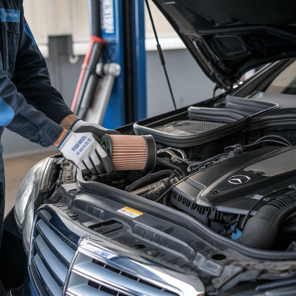 E350 clogged fuel filter fix