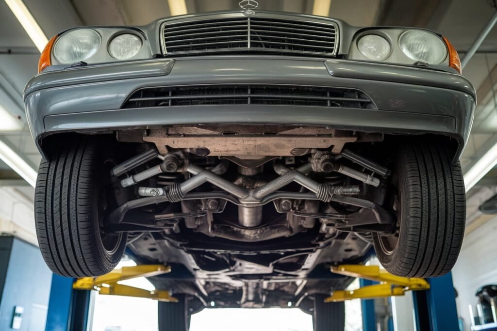 E350 front axle diagnostics Dubai