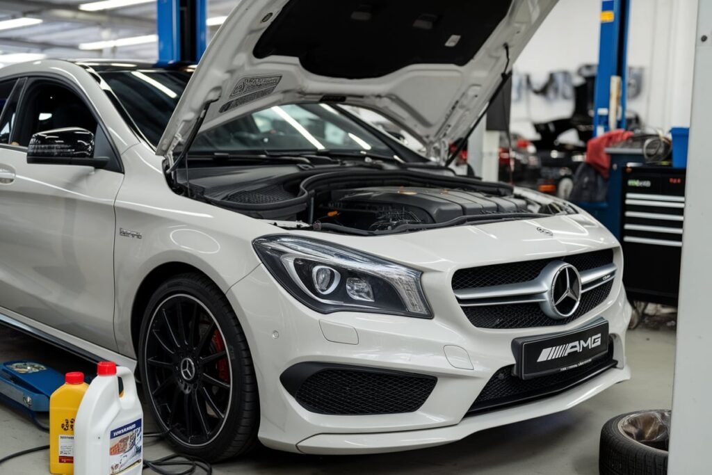 cla45 amg oil change