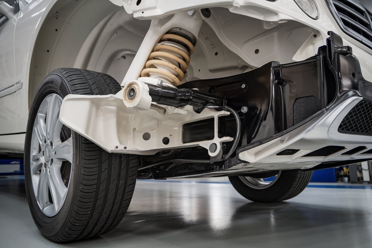 E350 front axle noise repair Dubai