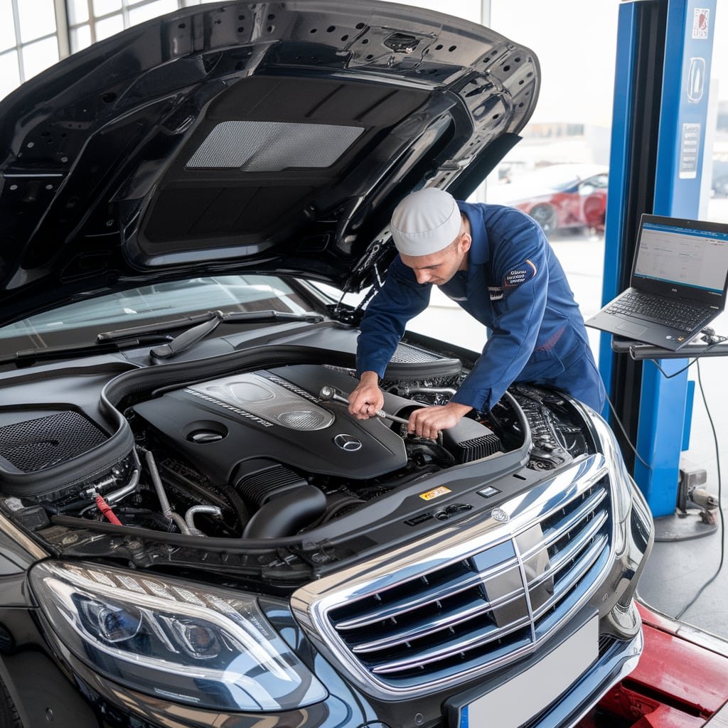 S63 AMG diagnostics and fault code check Dubai