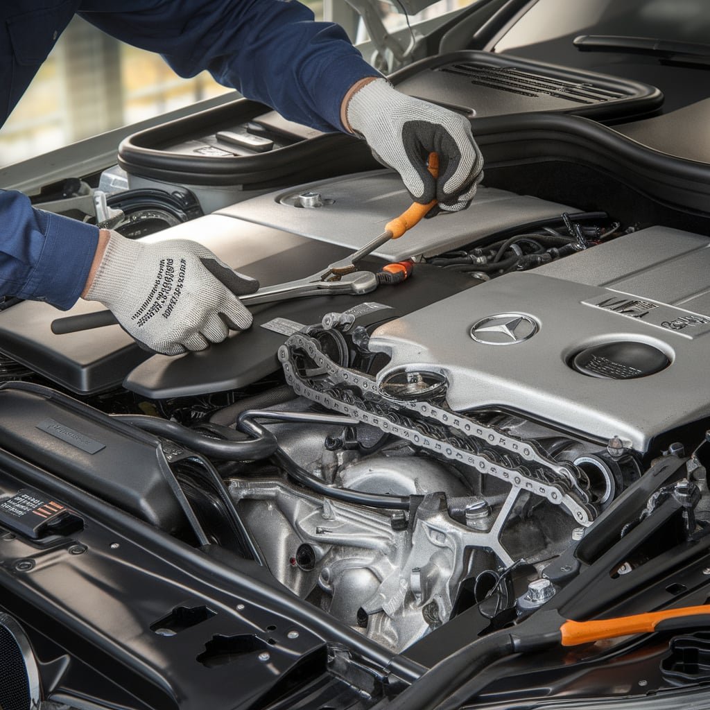 Mercedes S550 engine timing chain