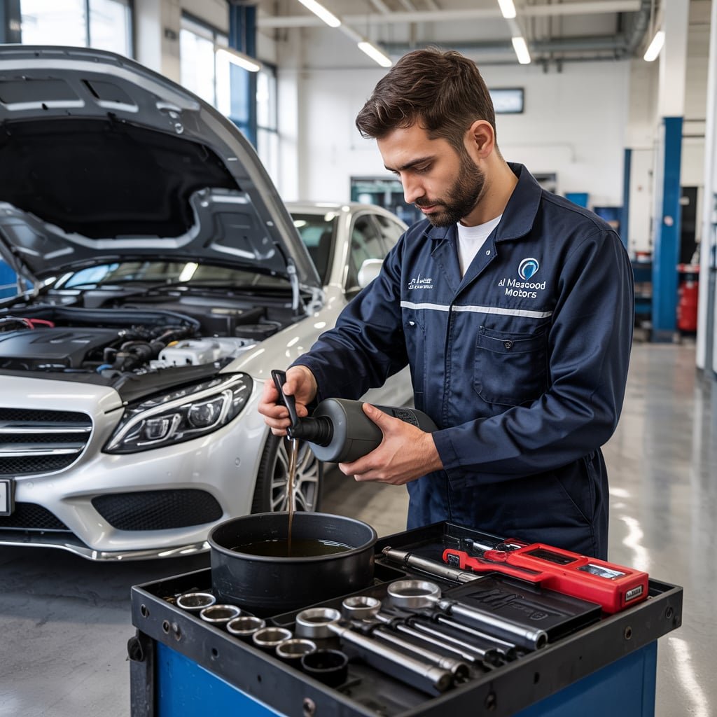 Mercedes C300 synthetic oil change Dubai