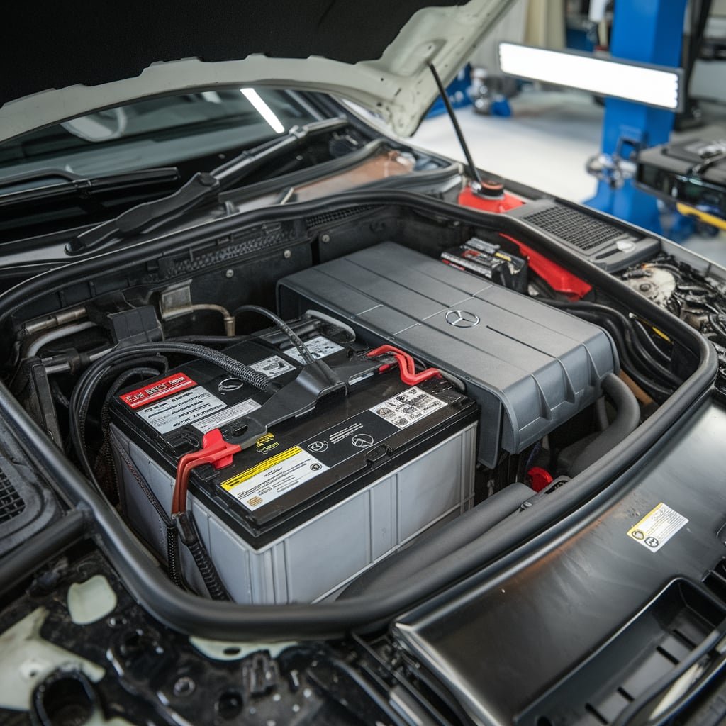 Mercedes R350 battery replacement price Dubai