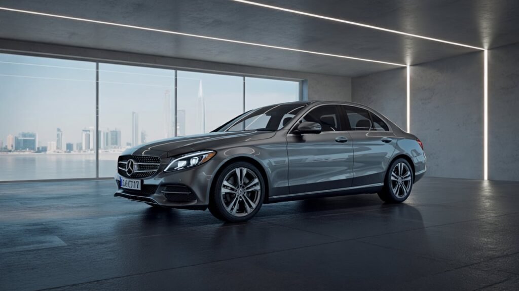 Mercedes C300 oil change workshop Dubai