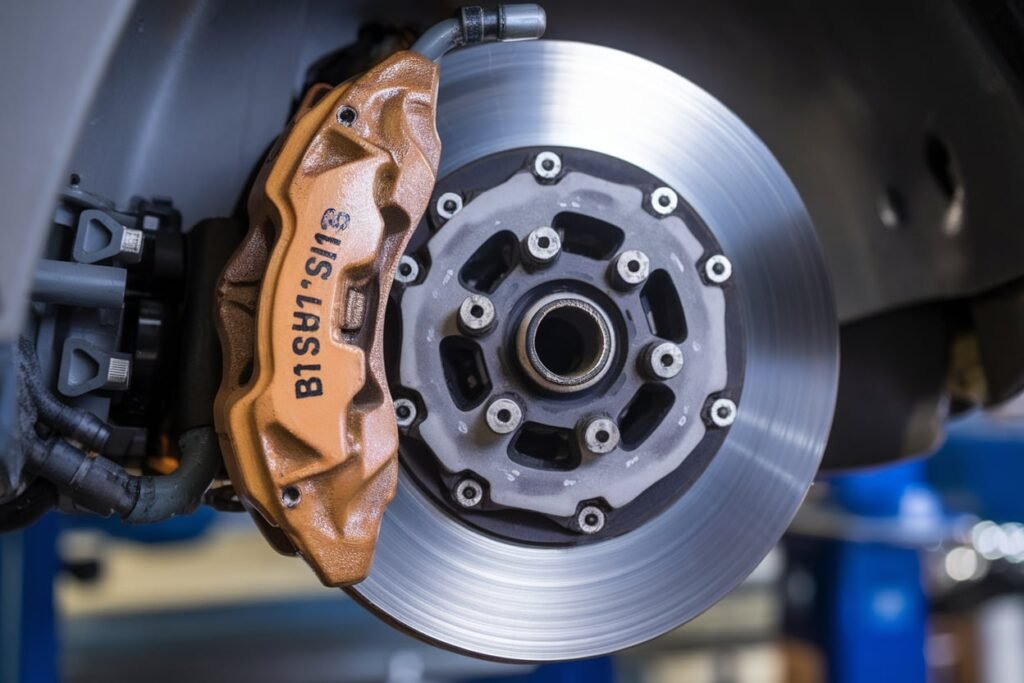 Mercedes C250 rear brake pads service Dubai