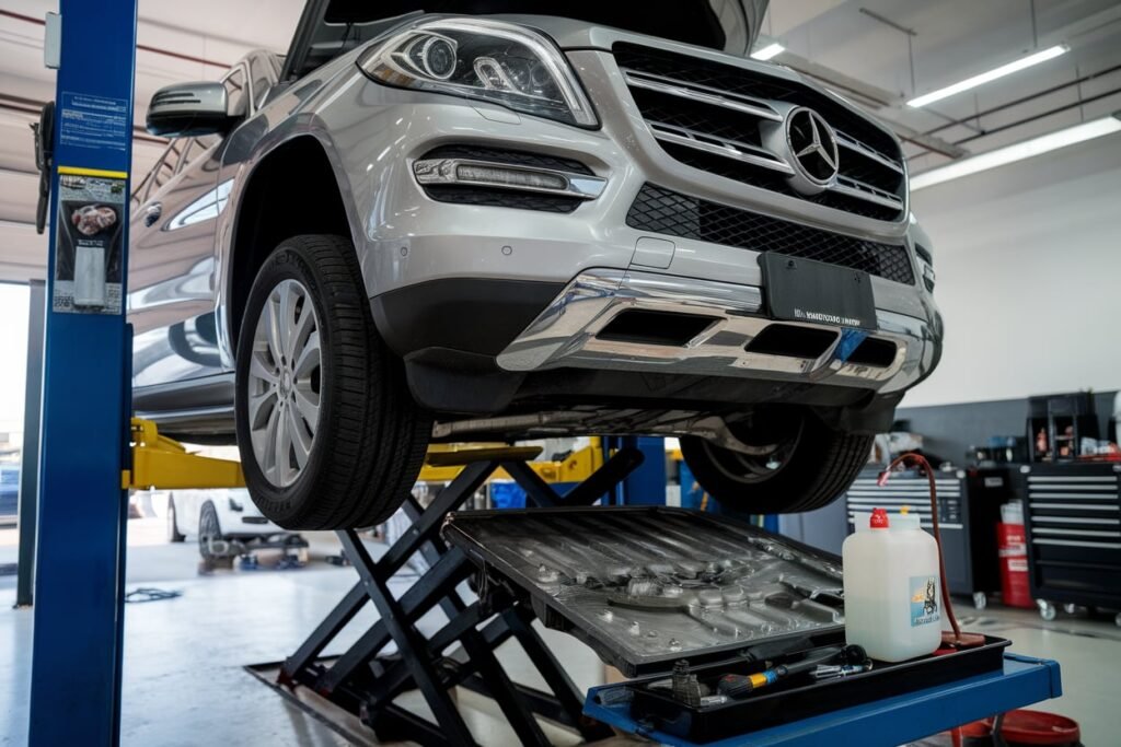 Mercedes GL450 7G Tronic fluid change Dubai
