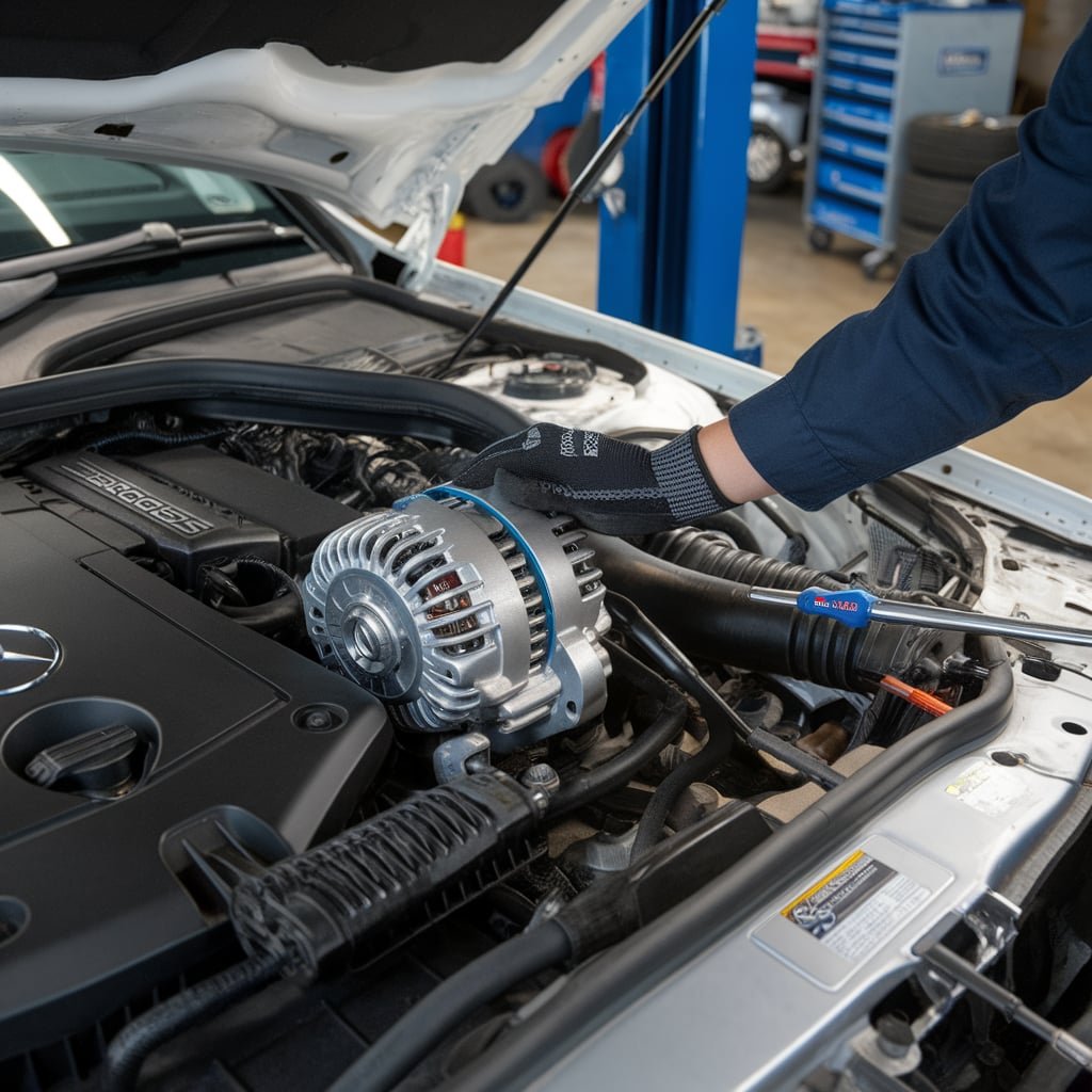 Mercedes E350 charging system repair Dubai