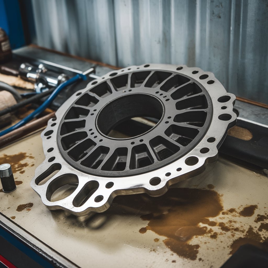 Mercedes head gasket and sealing surface prepared for engine repair