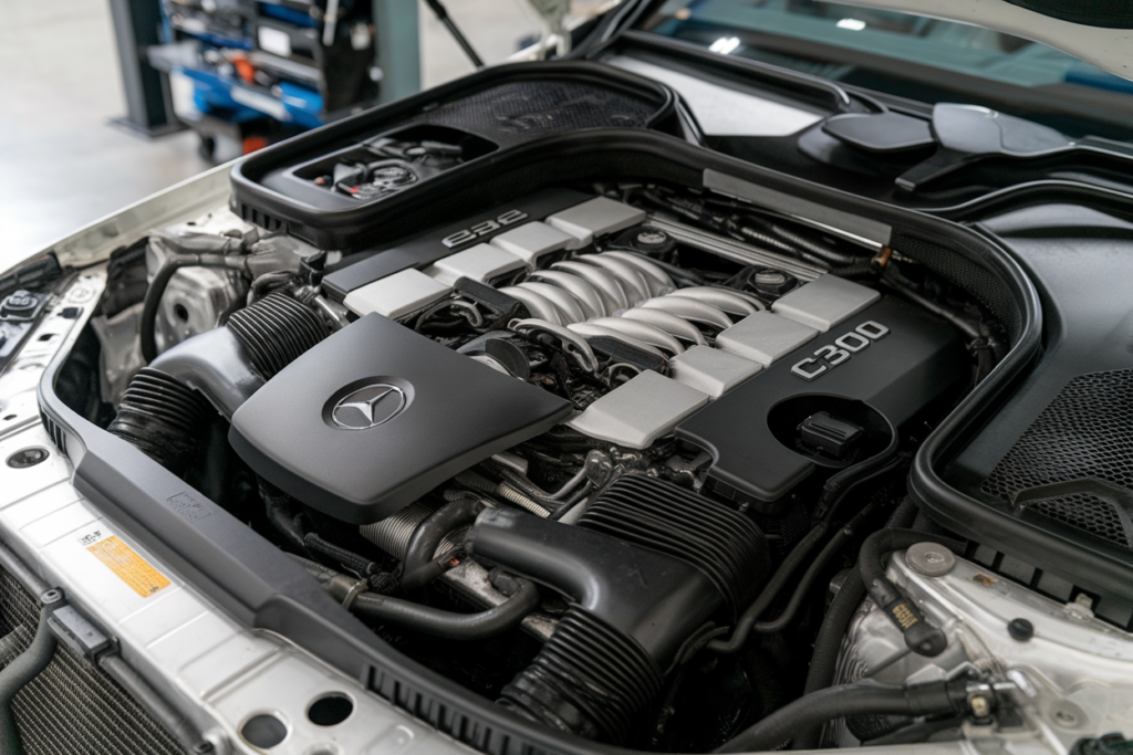 mercedes c300 power steering pump replacement