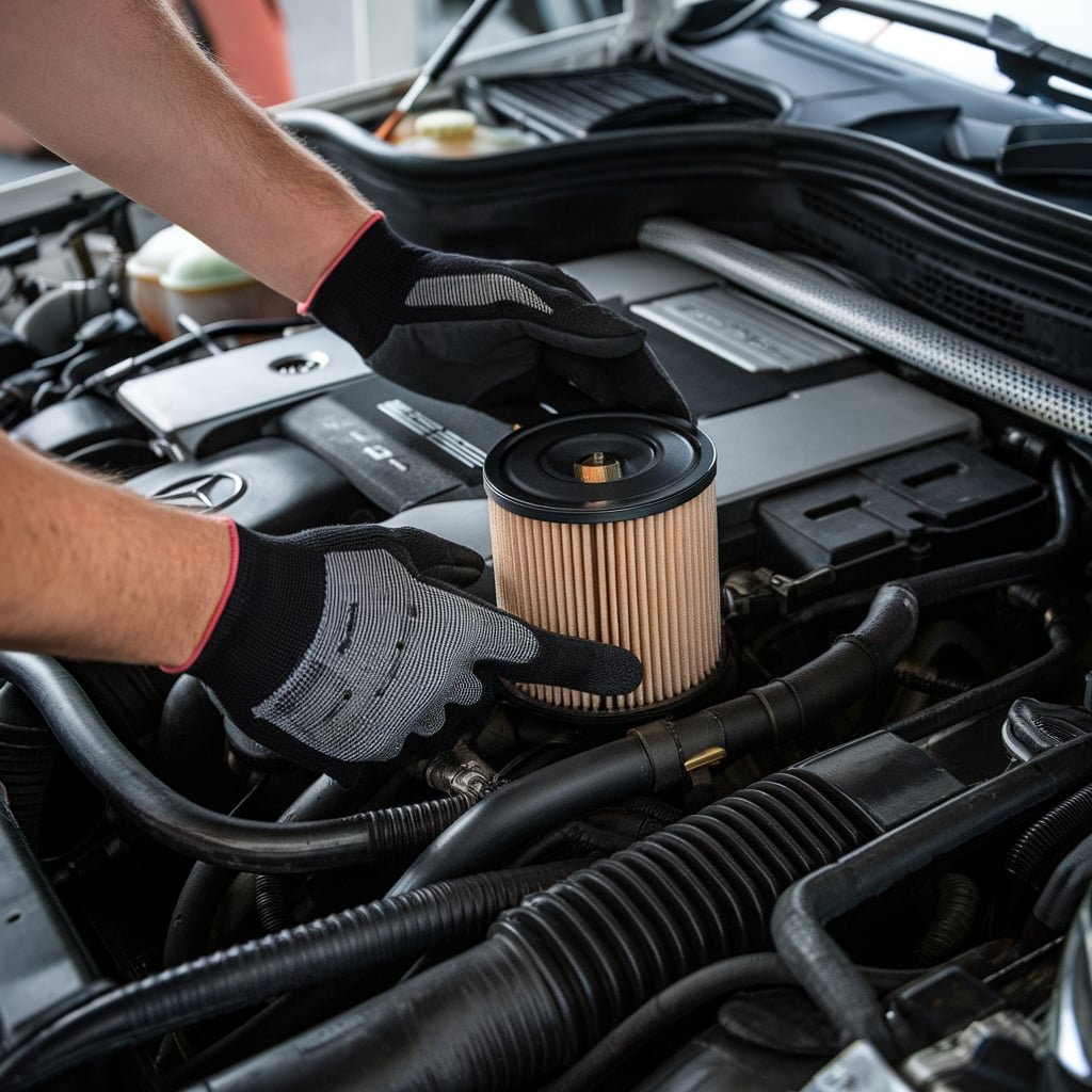 Mercedes GL450 fuel filter change Dubai