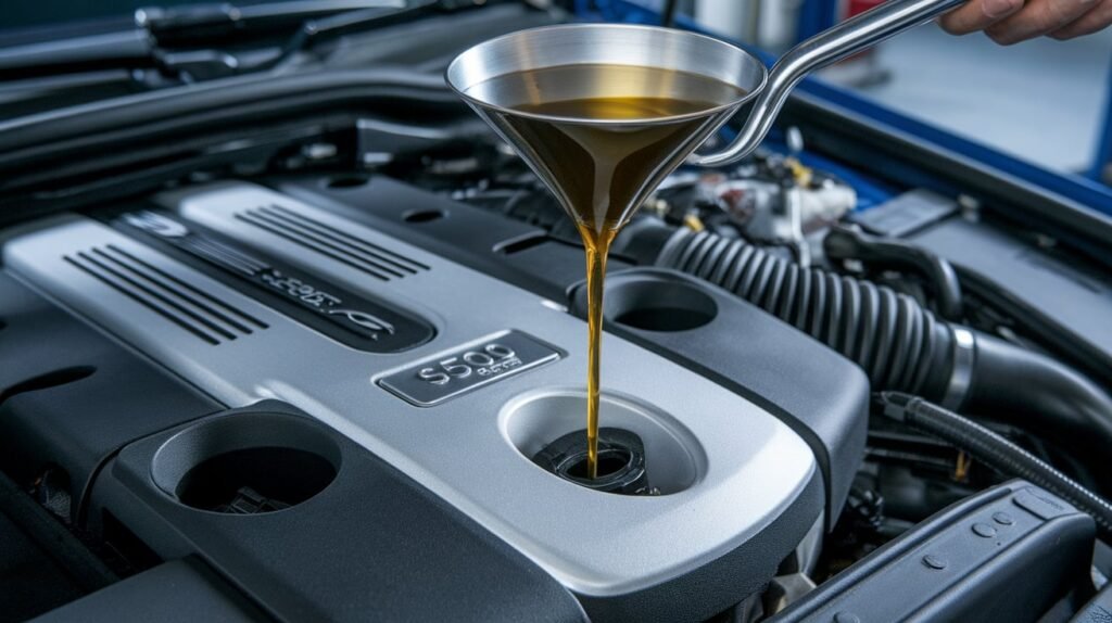 Mercedes S500 oil change near me Dubai