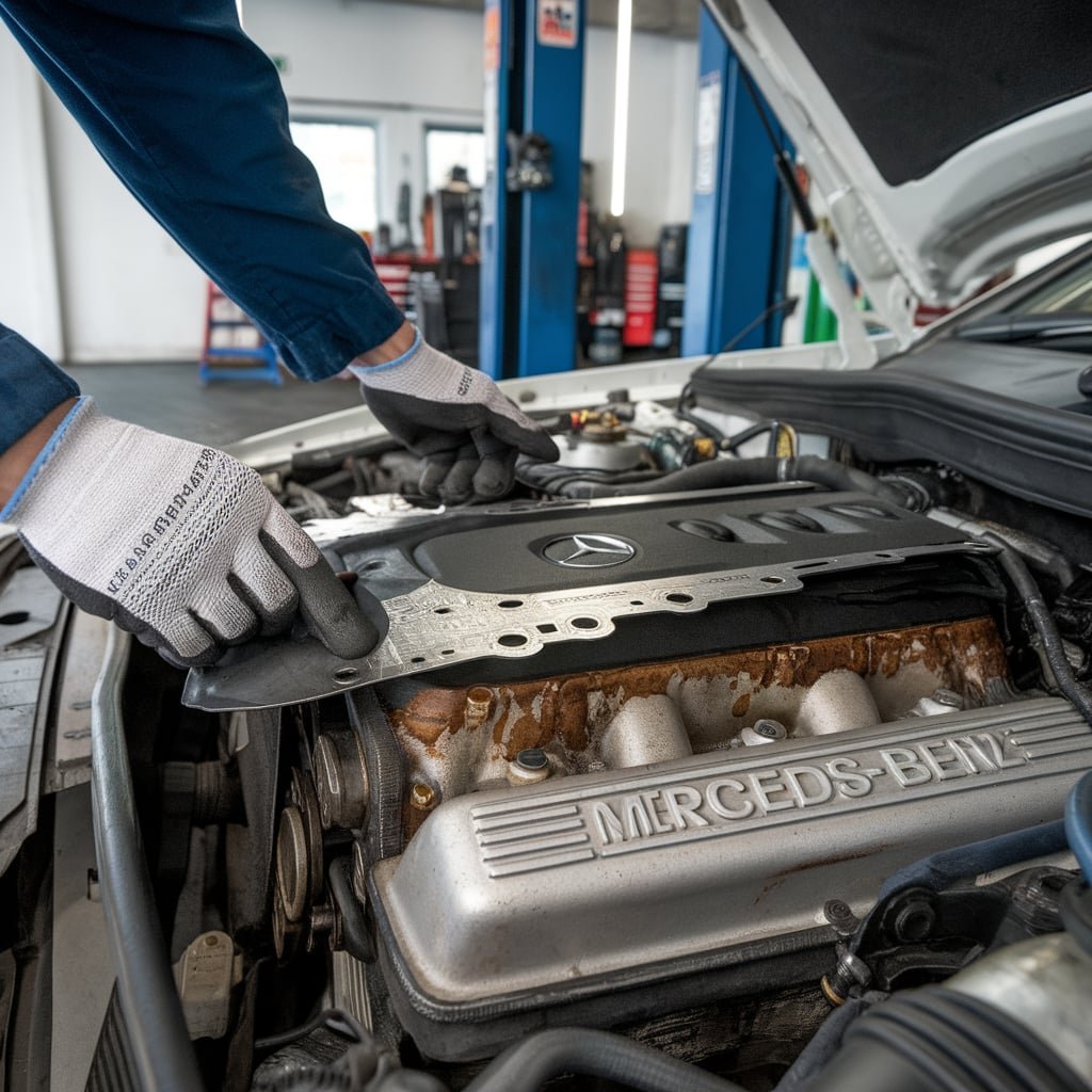 CLK 320 valve cover leak repair Dubai