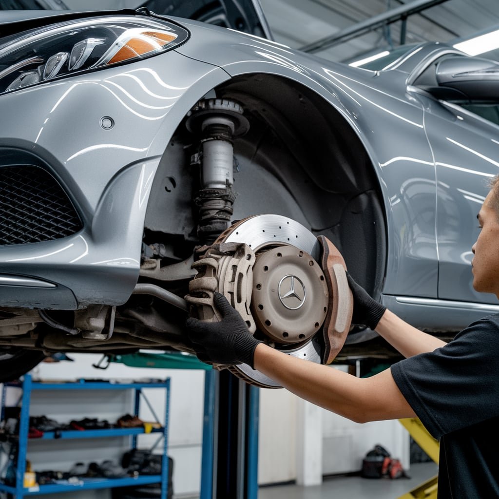 Mercedes C250 brake service Dubai