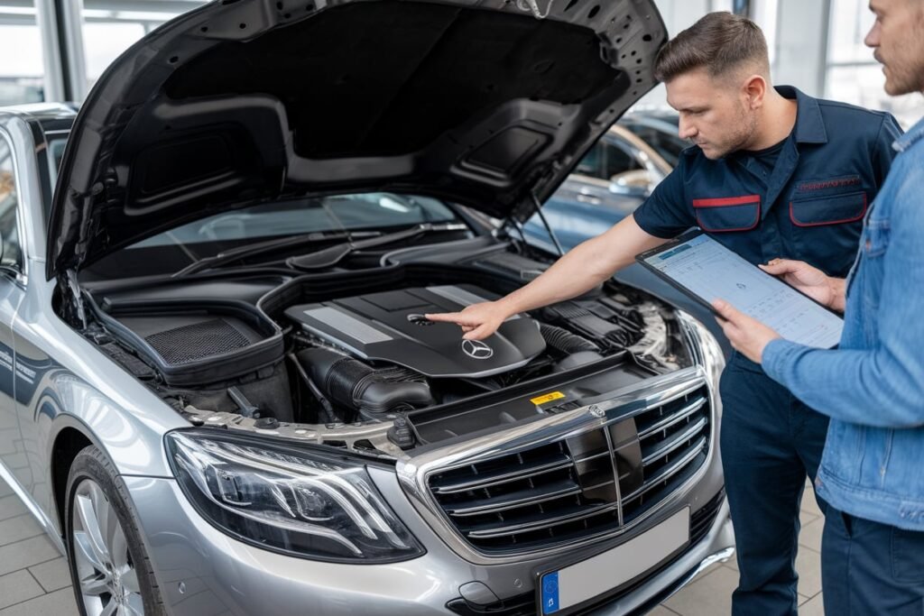 mercedes s550 timing chain replacement