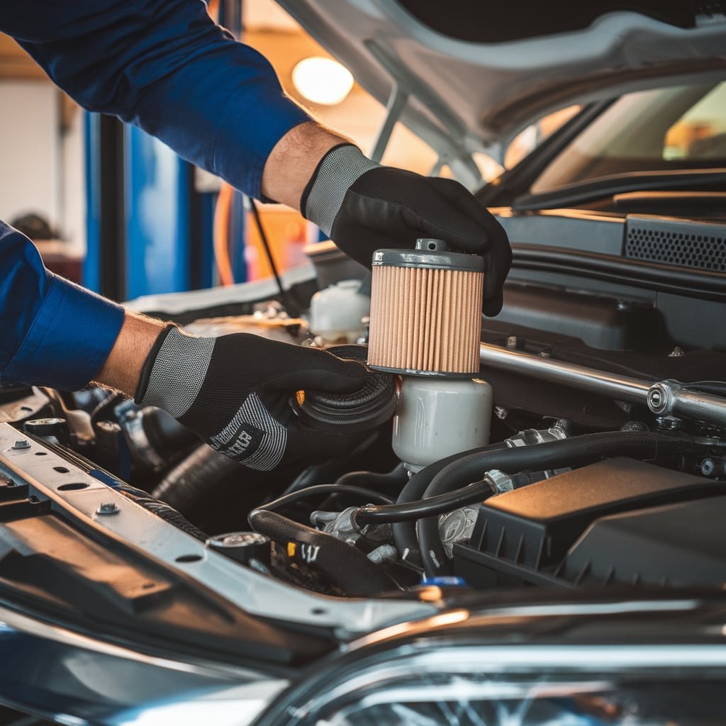 Mercedes GL450 fuel filter location Dubai