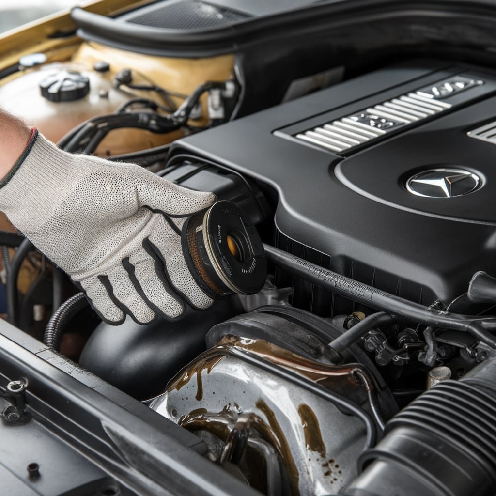 Mercedes GL450 oil and filter change Dubai
