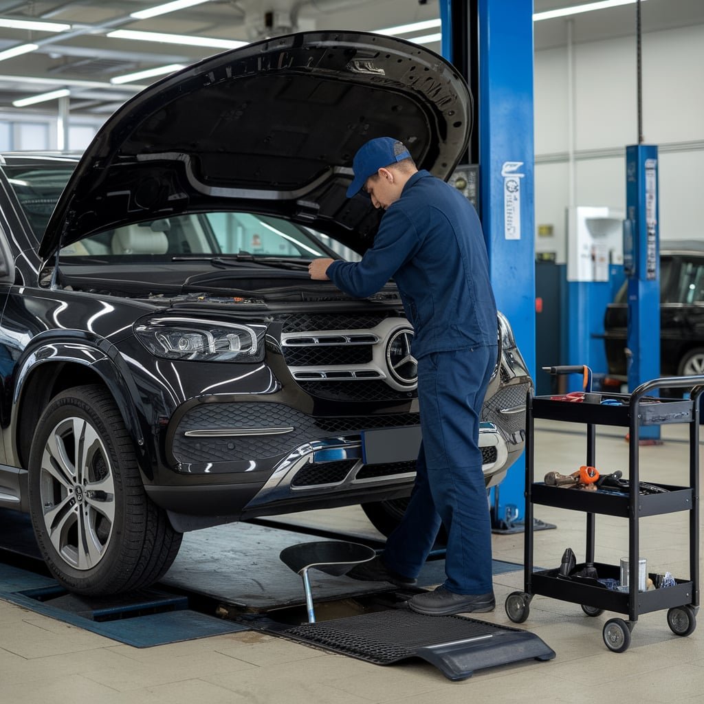GLS 450 routine oil maintenance
