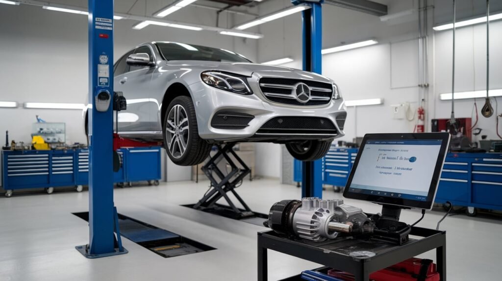 mercedes e350 starter replacement