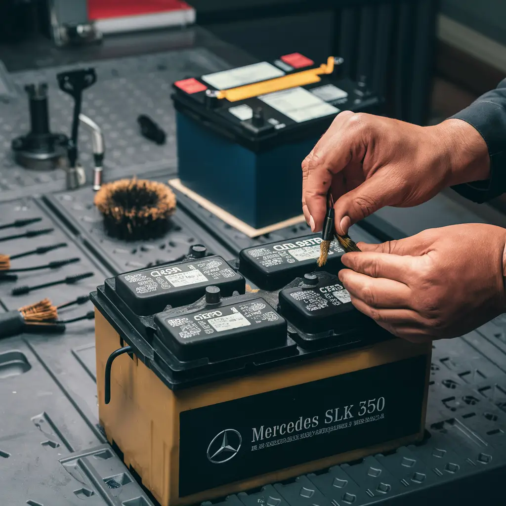 Mercedes SLK 350 car battery shop