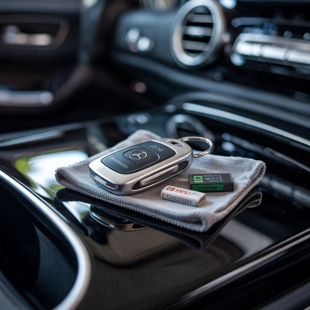 Mercedes C250 key battery replacement cost Dubai