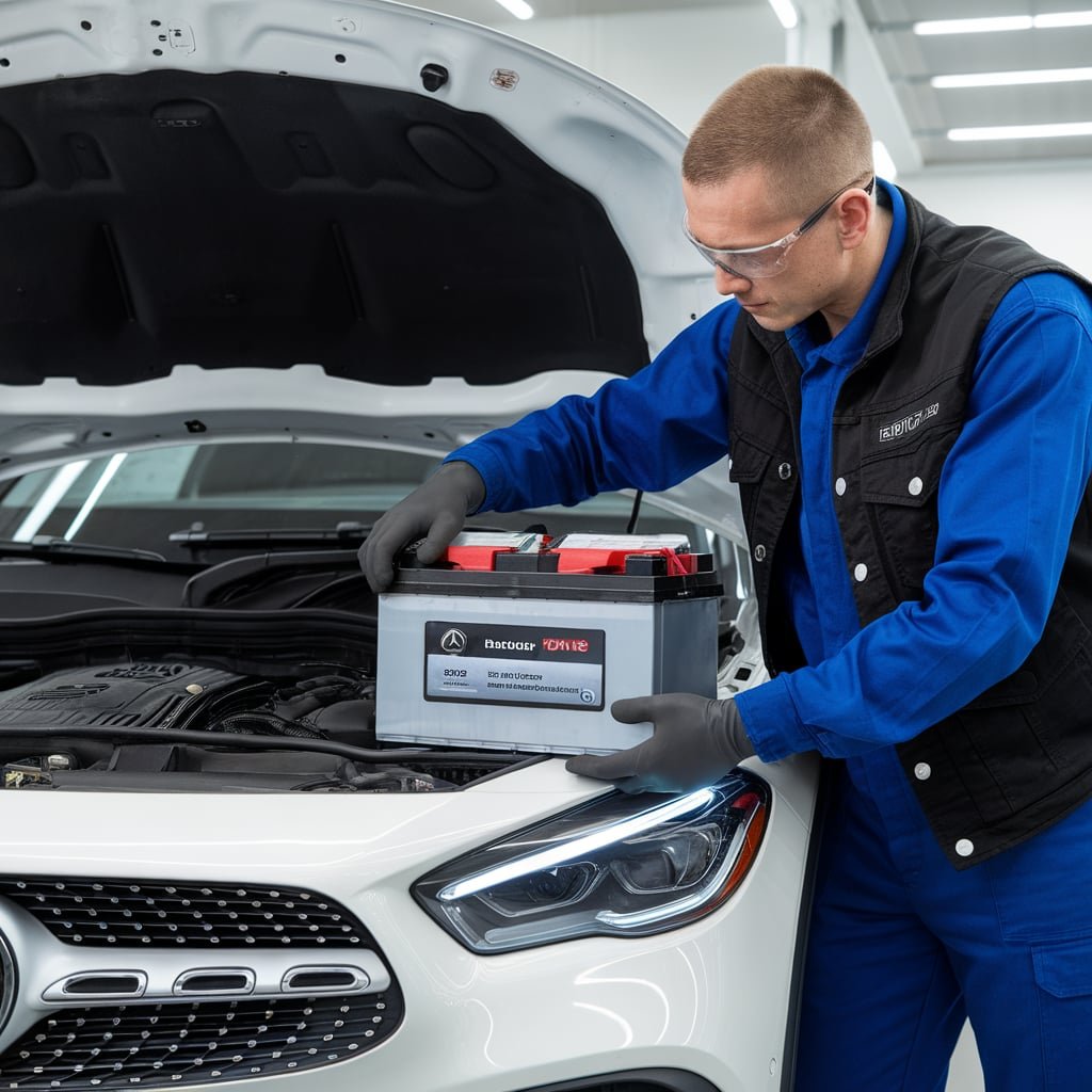 Mercedes GLA 250 main battery replacement Dubai