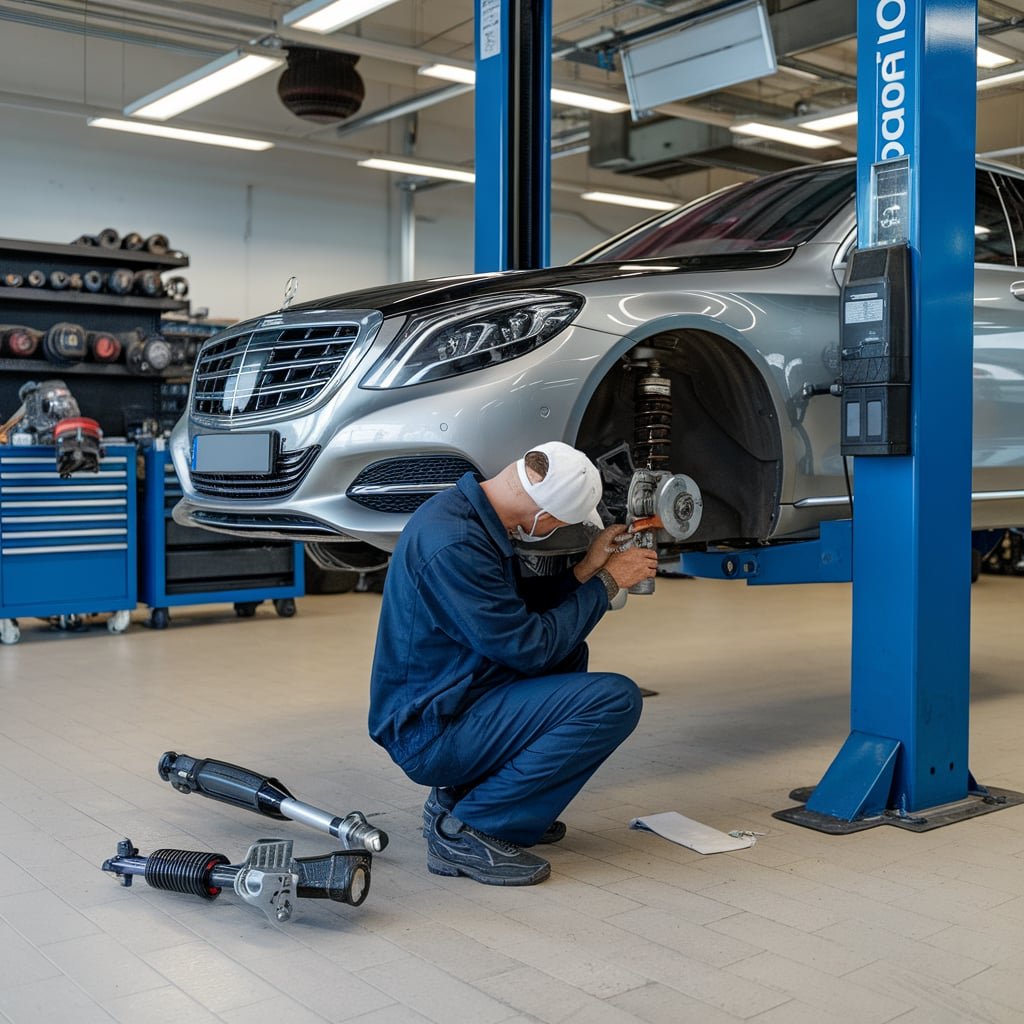 Mercedes S550 AIRMATIC strut replacement