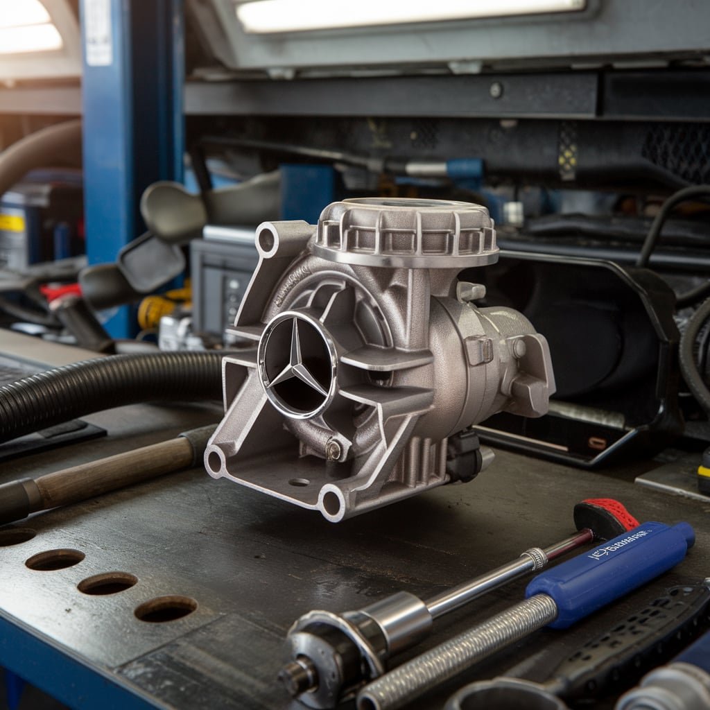 mercedes water pump replacement
