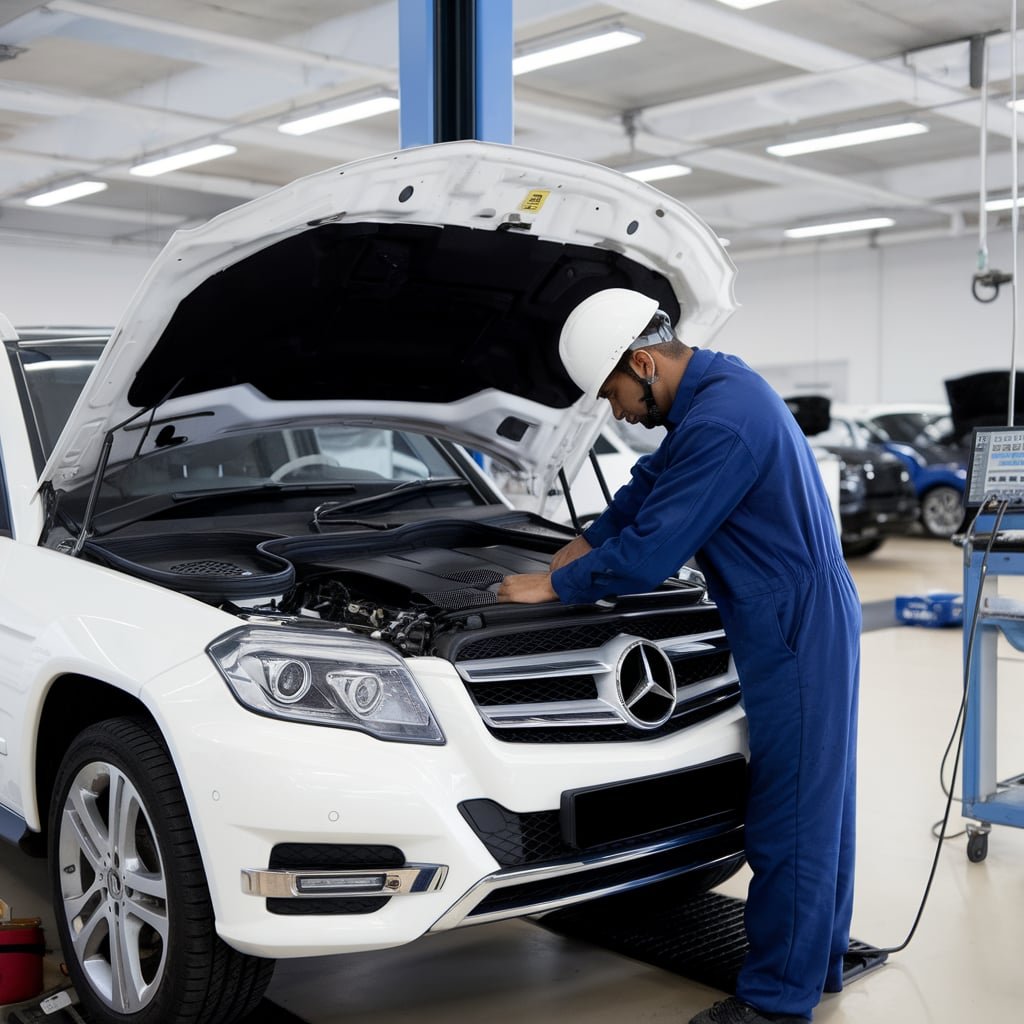 Mercedes GLK250 oil leak repair