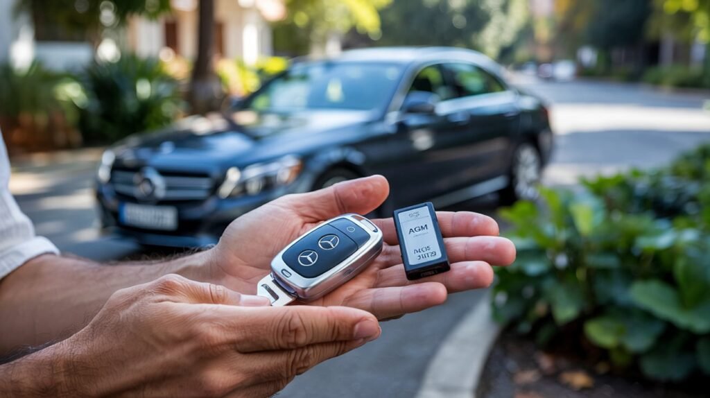 mercedes c250 key battery replacement