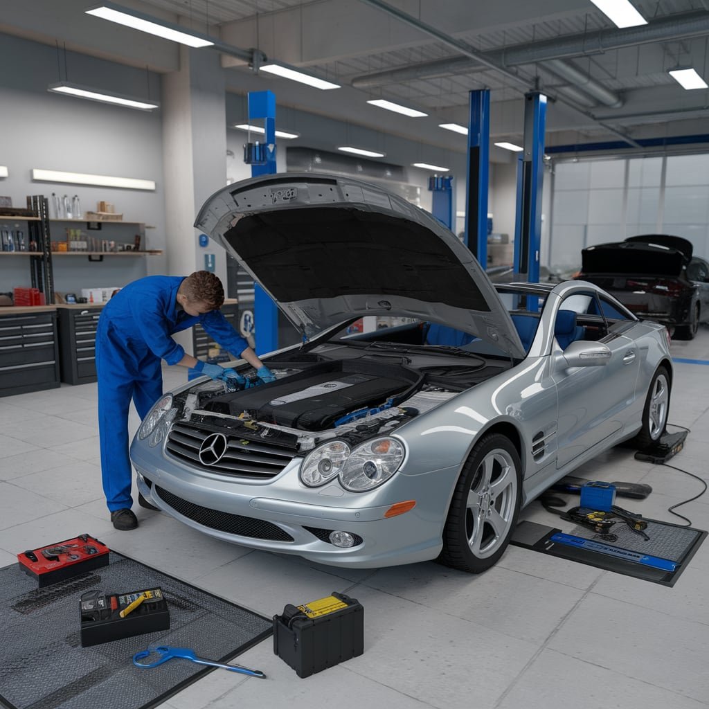 Mercedes SL500 Battery Replacement & Electrical Services