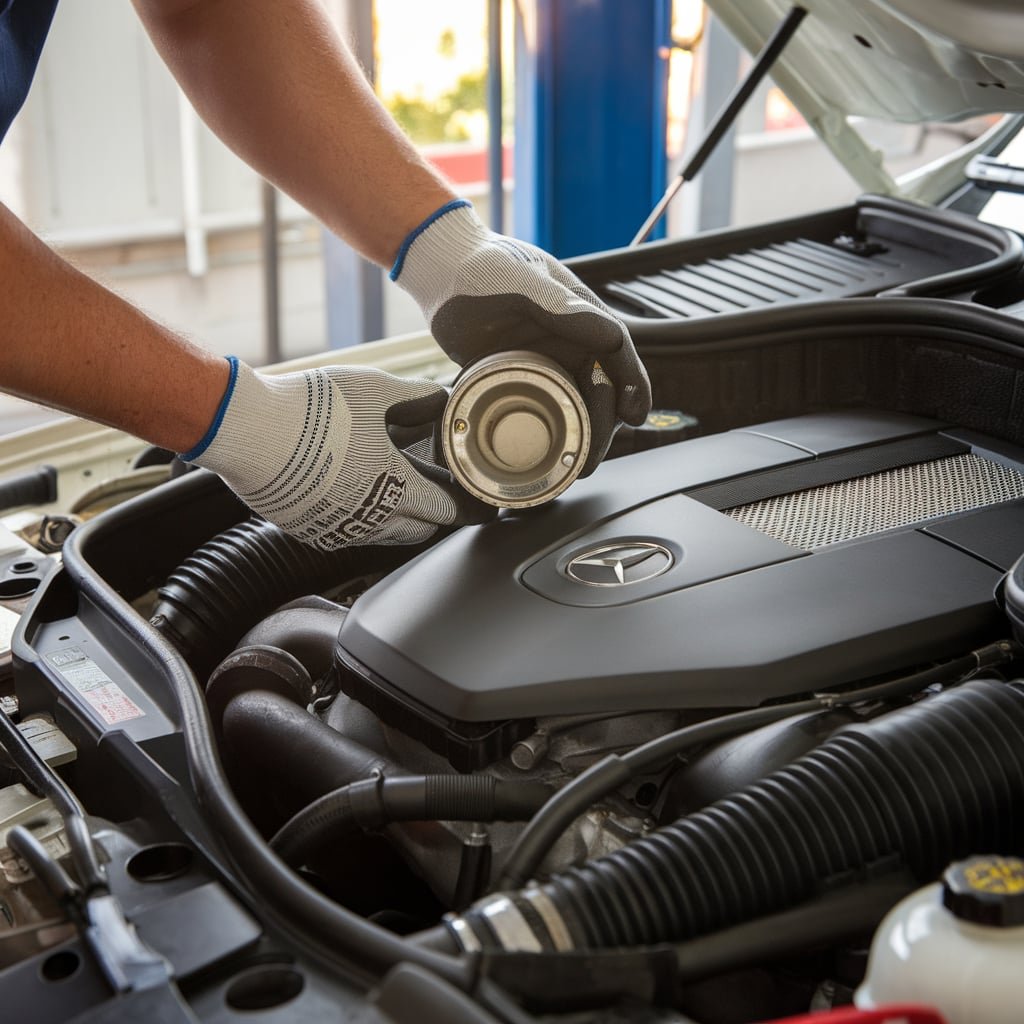 Mercedes GLC300 oil change garage