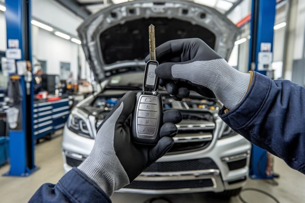 GL450 remote key battery change Dubai