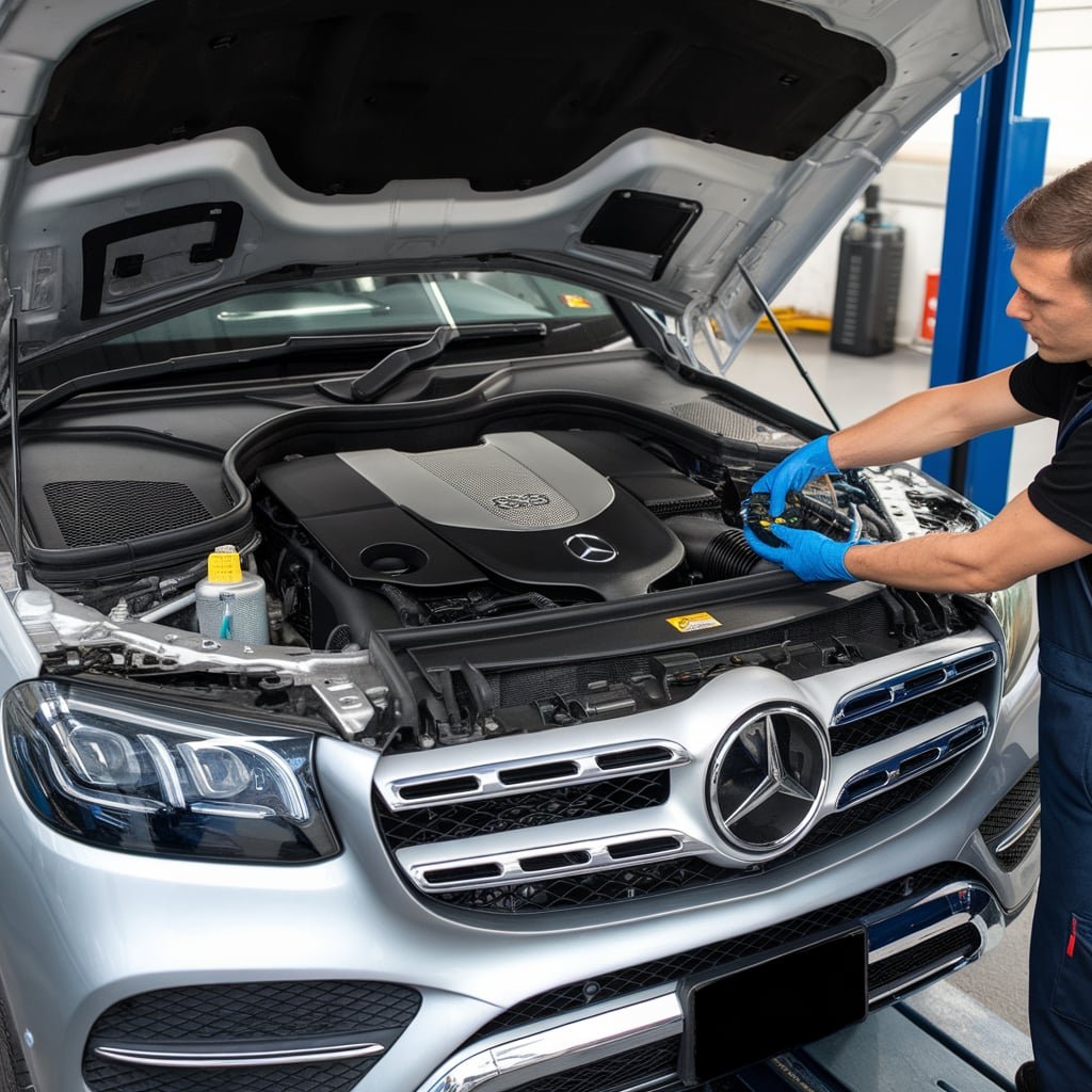 Mercedes GLS 450 quick oil change