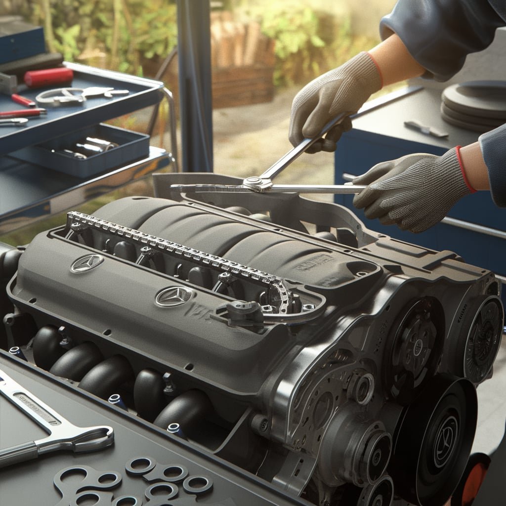 Mercedes S550 timing gear replacement