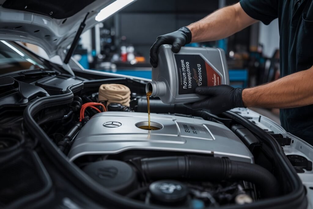 Mercedes C300 oil change cost Dubai