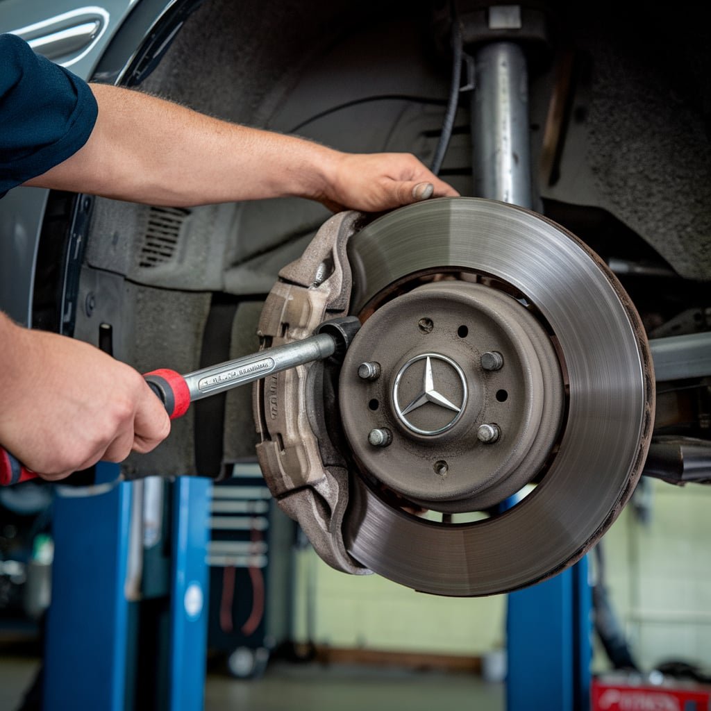 Mercedes C250 brake pad replacement Dubai