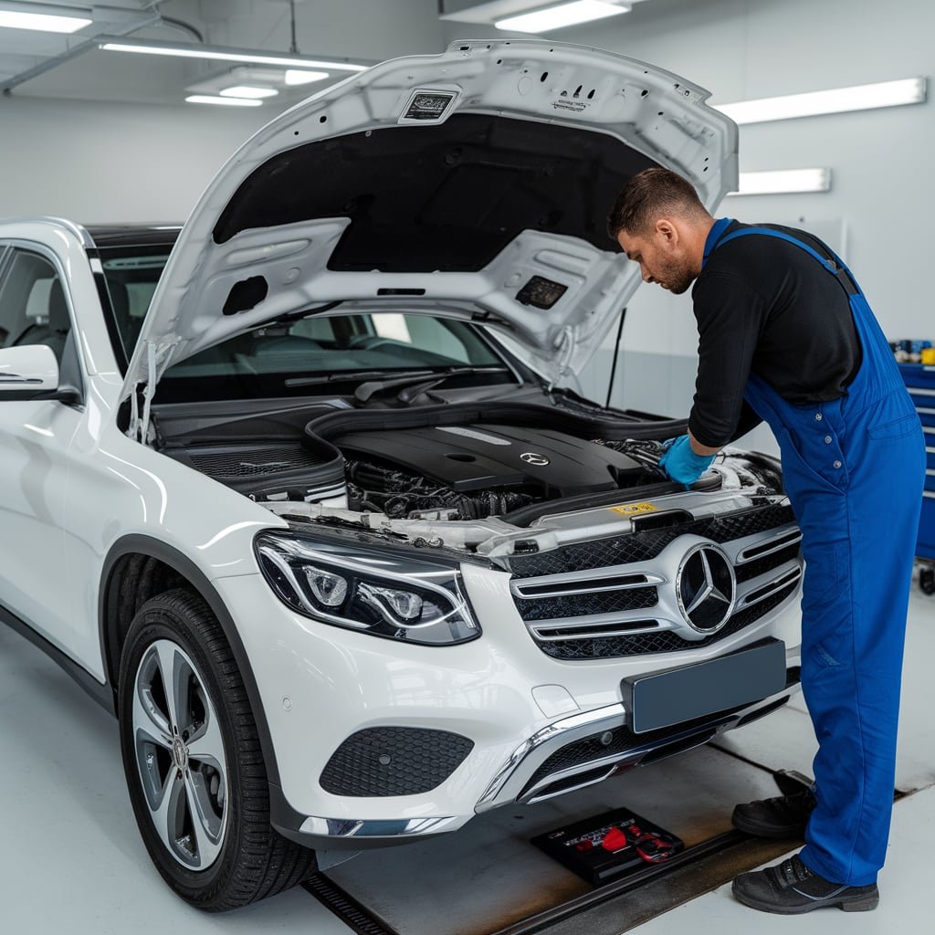 Mercedes GLC250 maintenance garage
